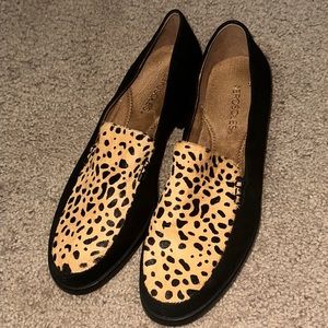 AEROSOLES Calf Hair Slip On Loafers